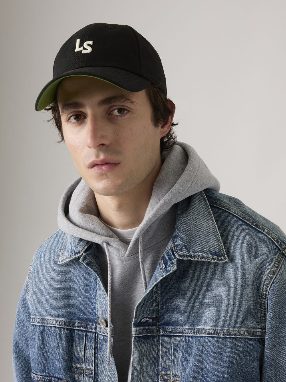 LS MONOGRAM CAP CAVIAR TWILL