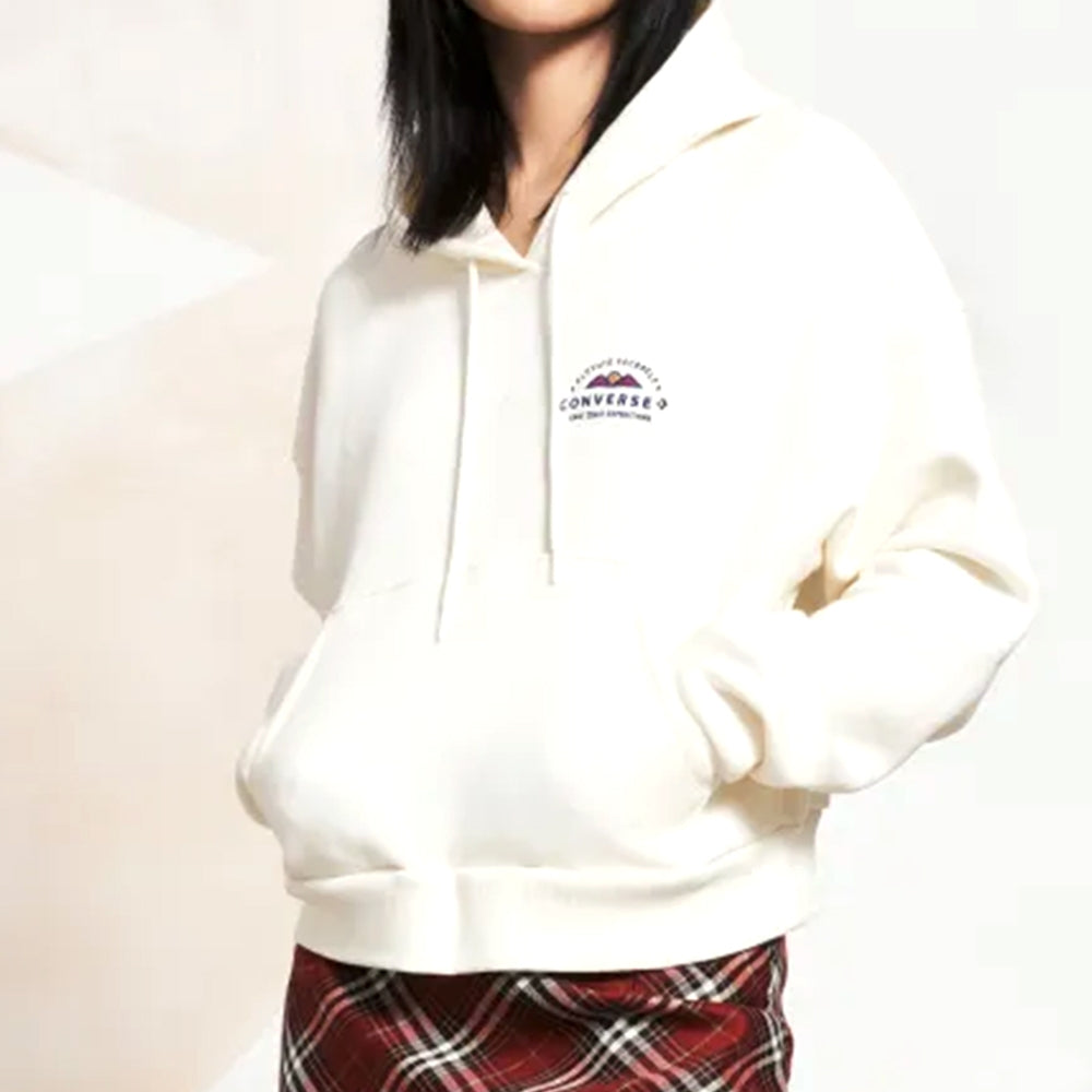 OUTDOOR GRAPHIC HOODIE EGRET