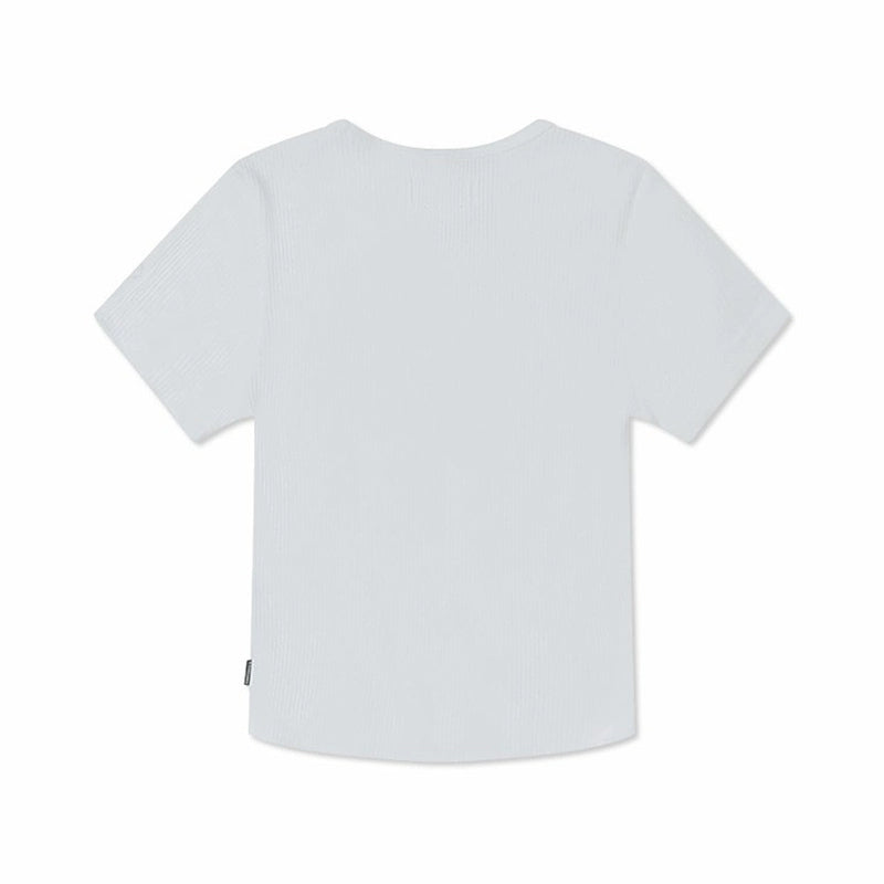 THE CONVERSE RIB CROP TEE WHITE