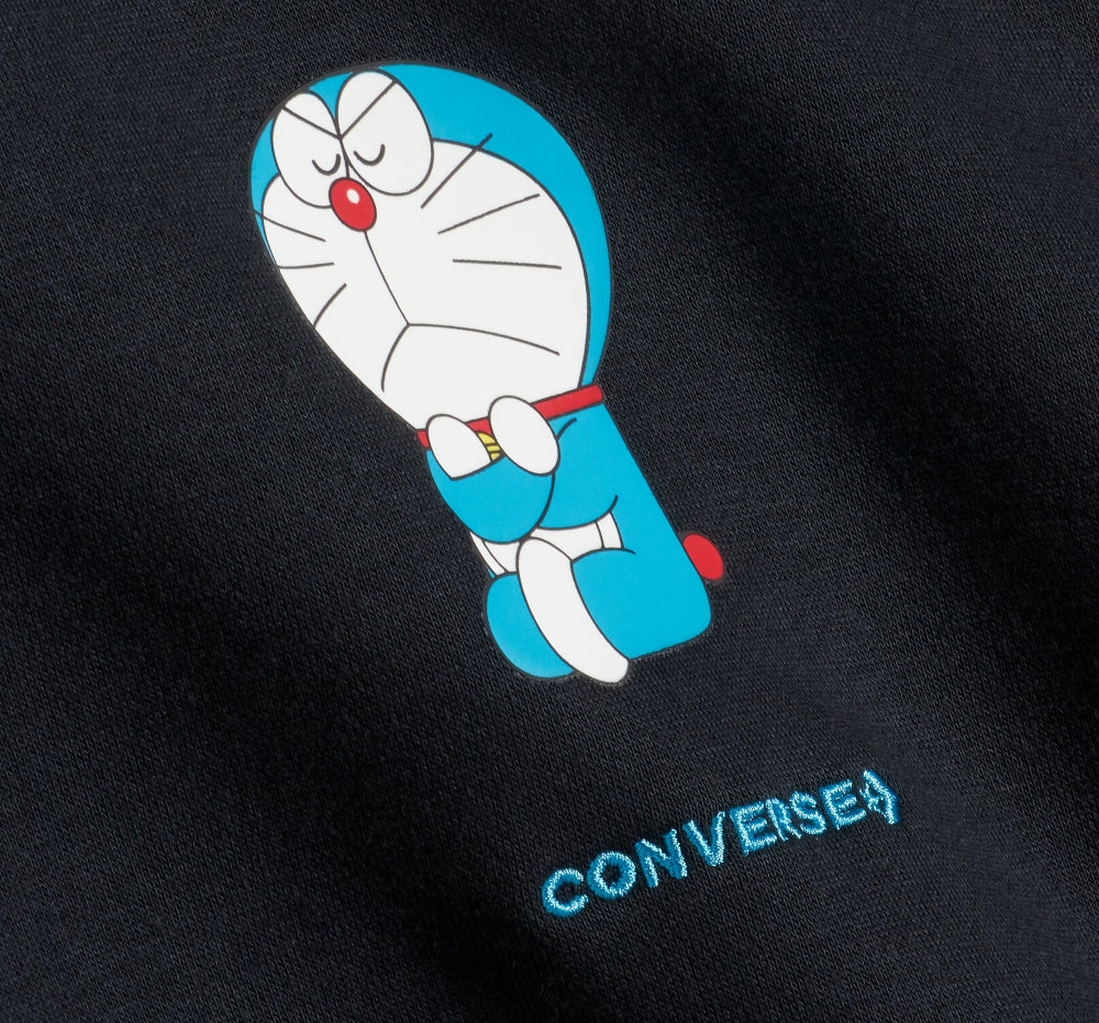 DORAEMON GRAPHIC HOODIE BLACK