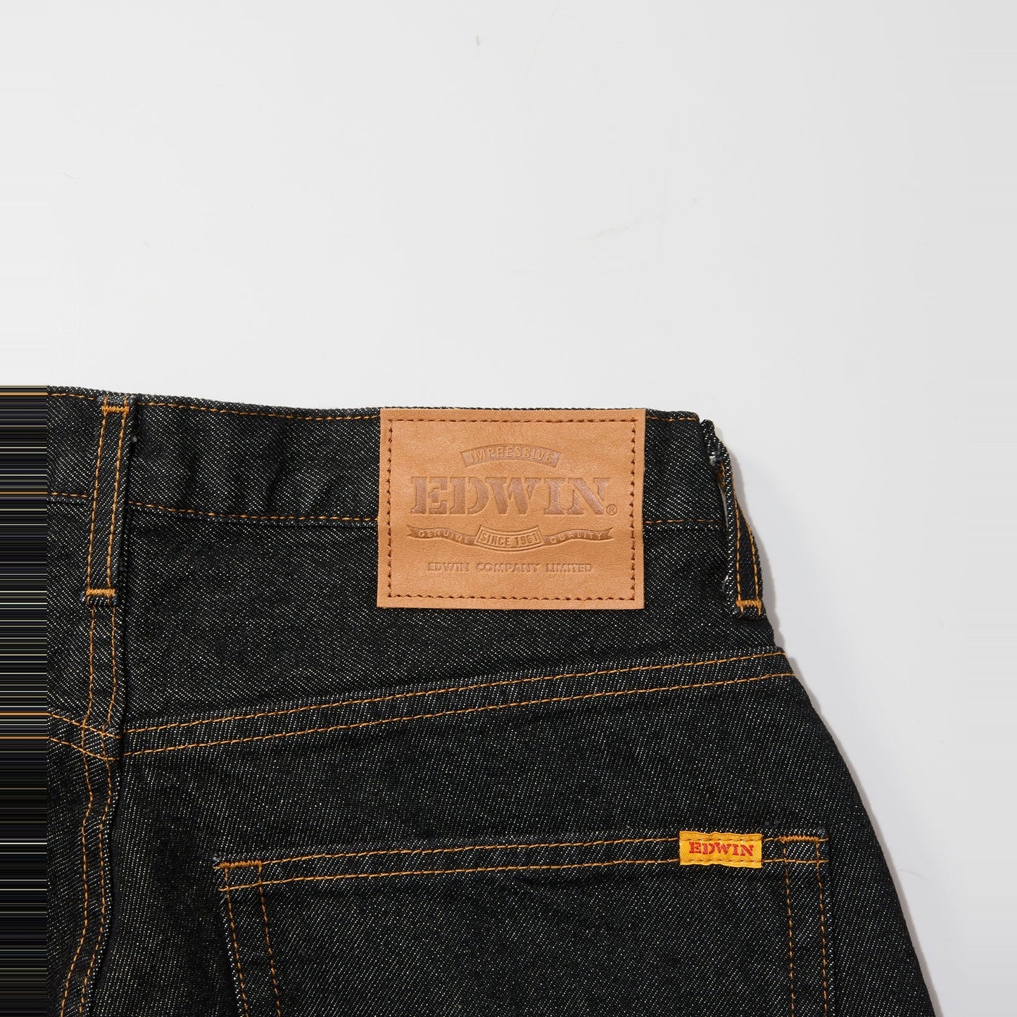 ESP YELLOW TAB HAKAMA JEANS BLACK OW