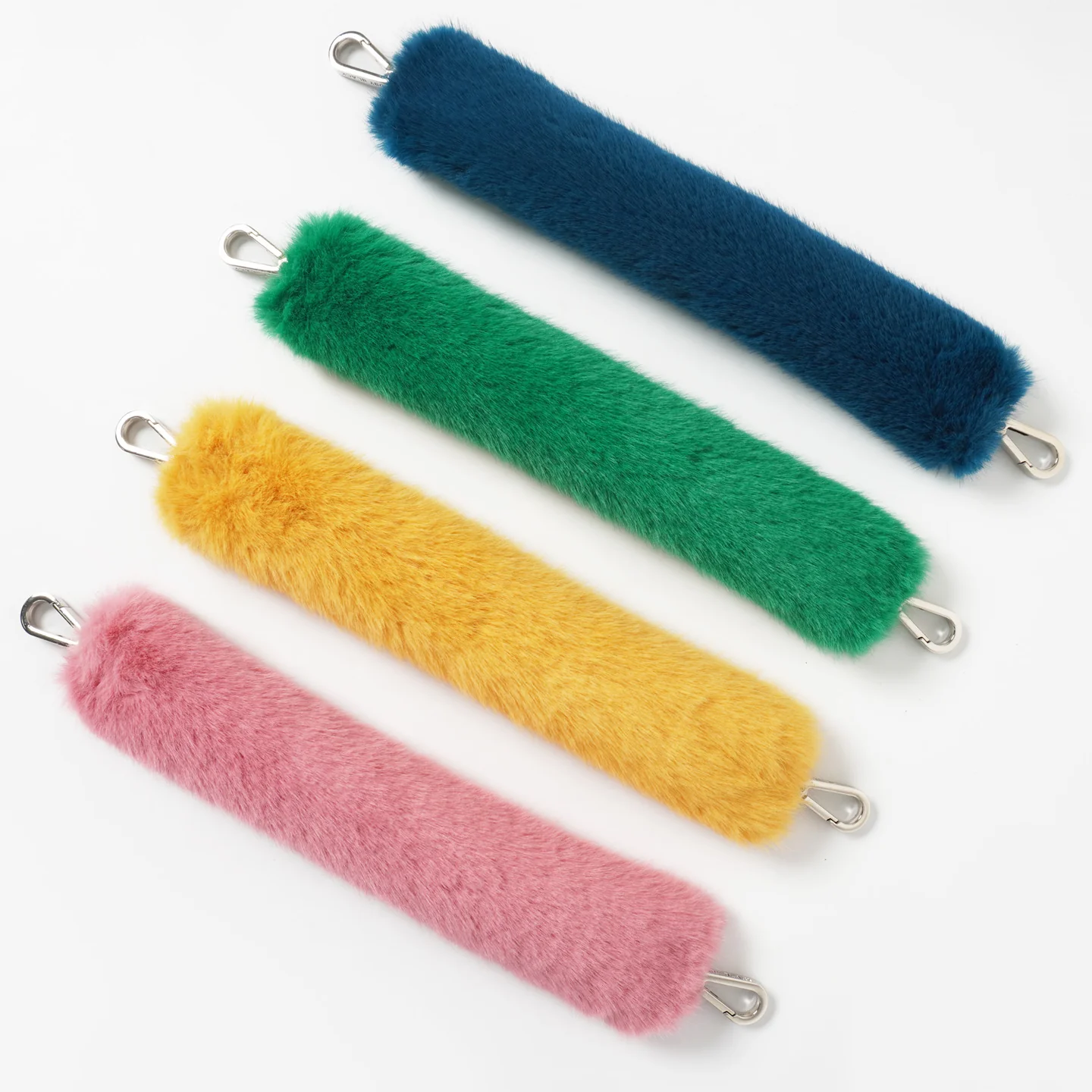 Loyal Blue Fur Bag Strap/Wrist Strap with Phone