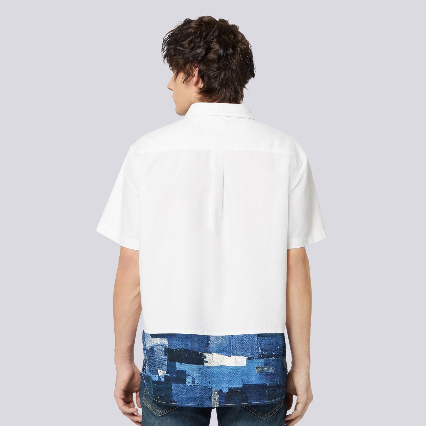 MENS SLIM FIT V57 BOROS PANEL OXFORD SS