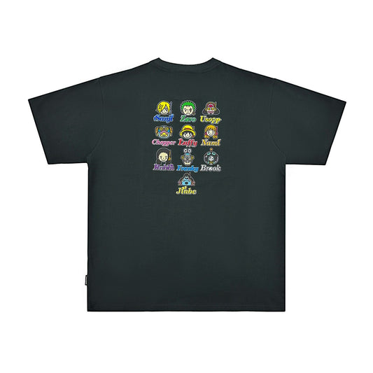 ONE PIECE EGGHEAD CHARACTER HEADS PRINT SS TEE