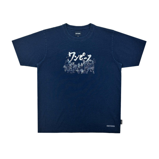 ONE PIECE CHARACTER OUTLINE INDIGO SS TEE