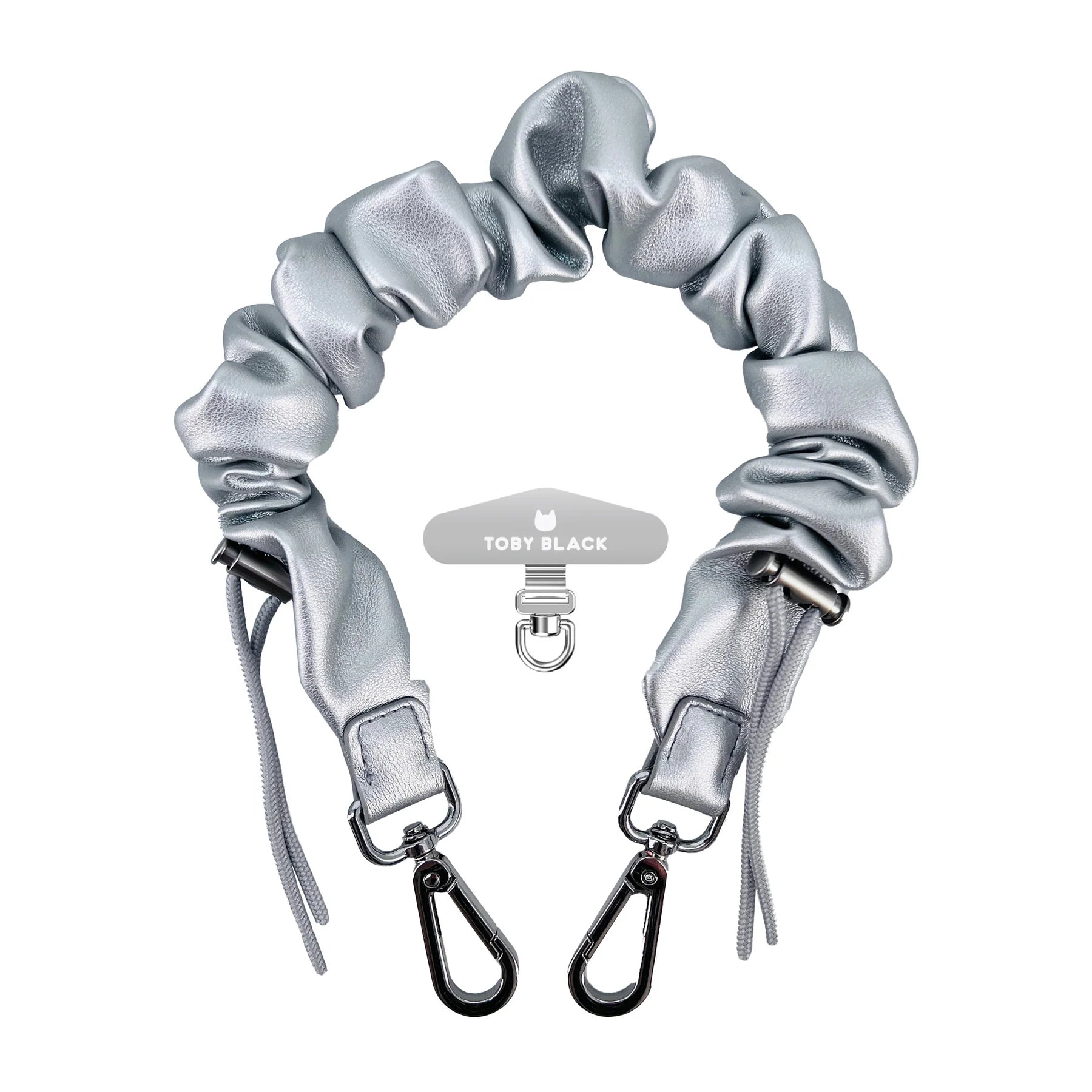 25910 Silverr Flex Leather Bag Strap/Wrist Strap