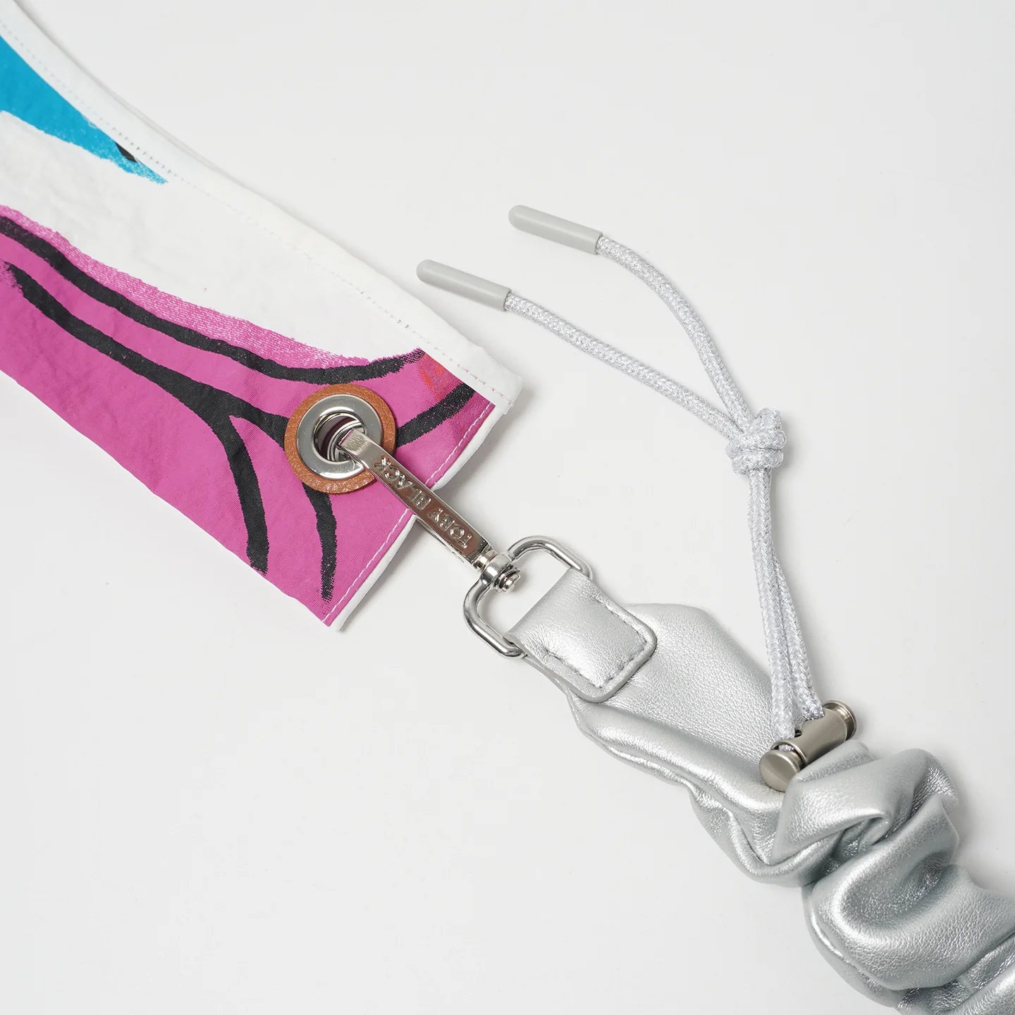 25910 Silverr Flex Leather Bag Strap/Wrist Strap