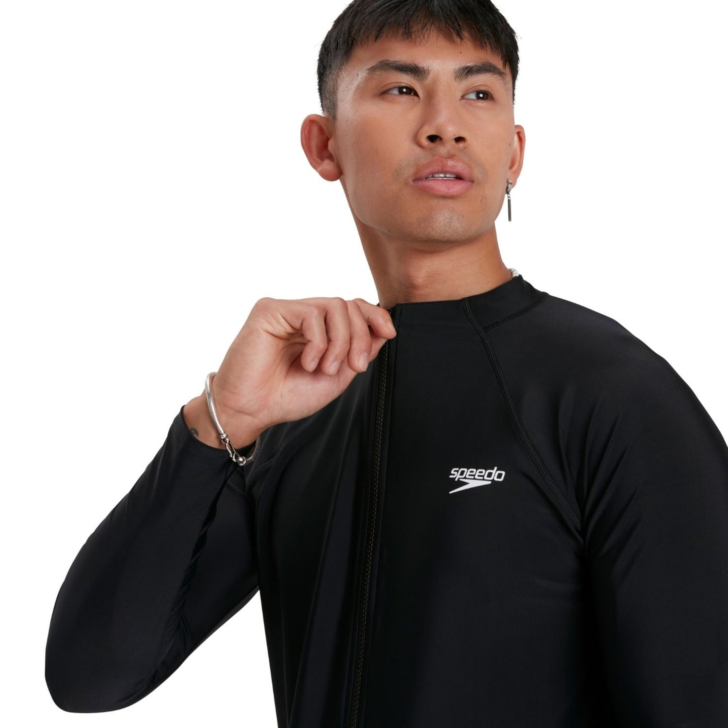 LR M ESSENTIAL LONG SLEEVE ZIP TOP