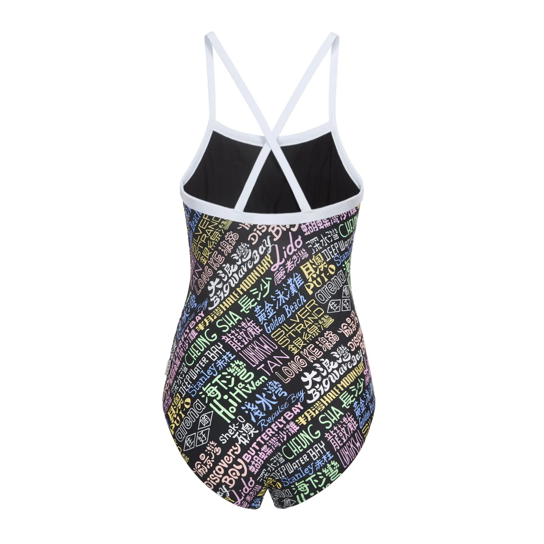 GOD Beach District Names One Piece Swimsuit