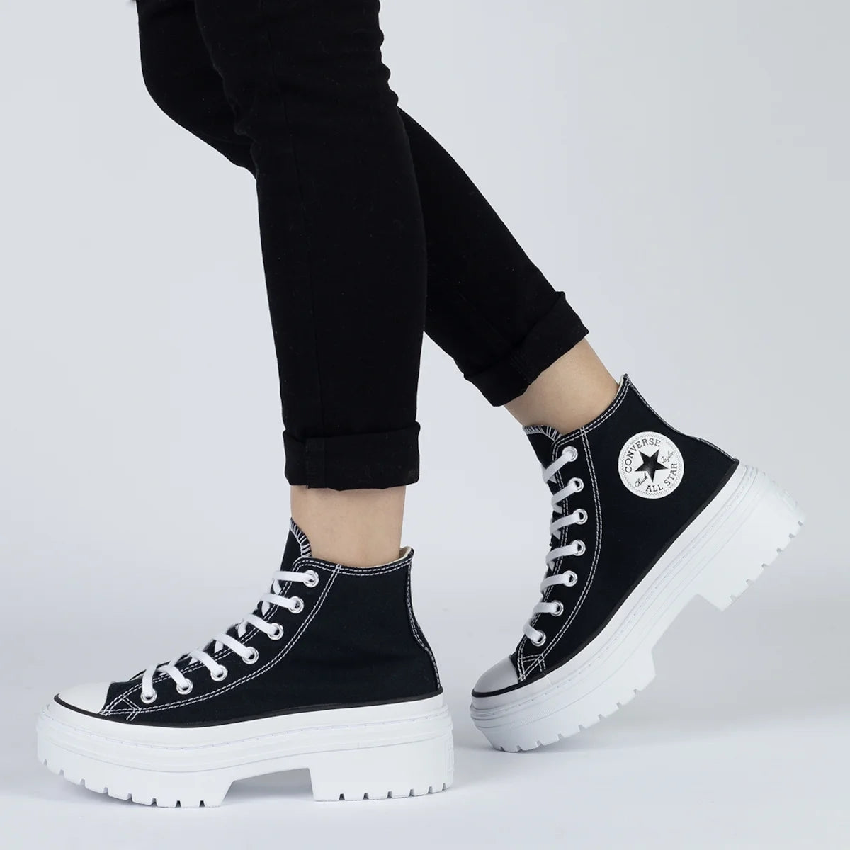 CTAS LUGGED HEEL HI BLACK/WHITE/EGRET
