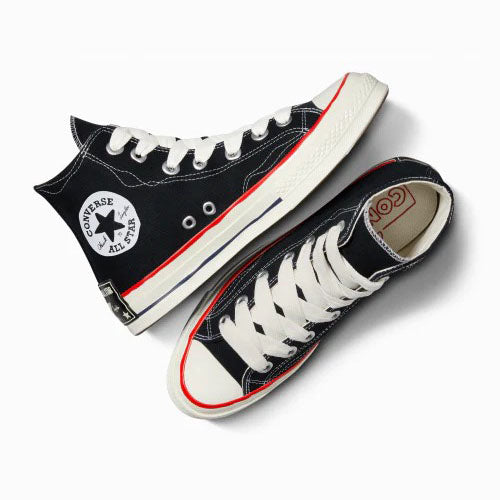 CHUCK 70 HI BLACK/WHITE/RED
