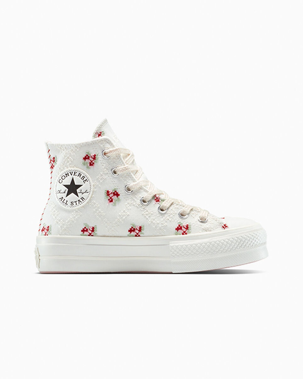 CTAS LIFT HI VINTAGE WHITE/HORIZON PINK