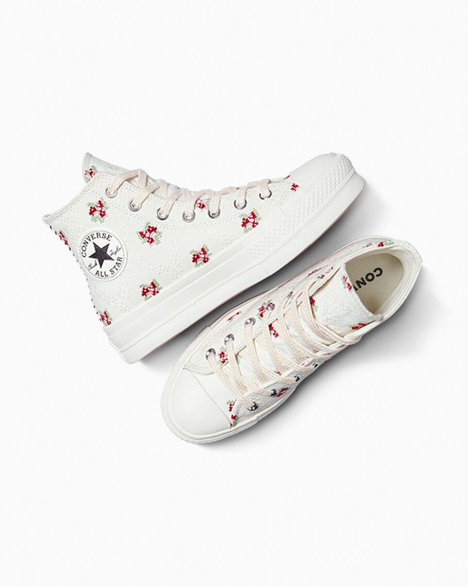CTAS LIFT HI VINTAGE WHITE/HORIZON PINK