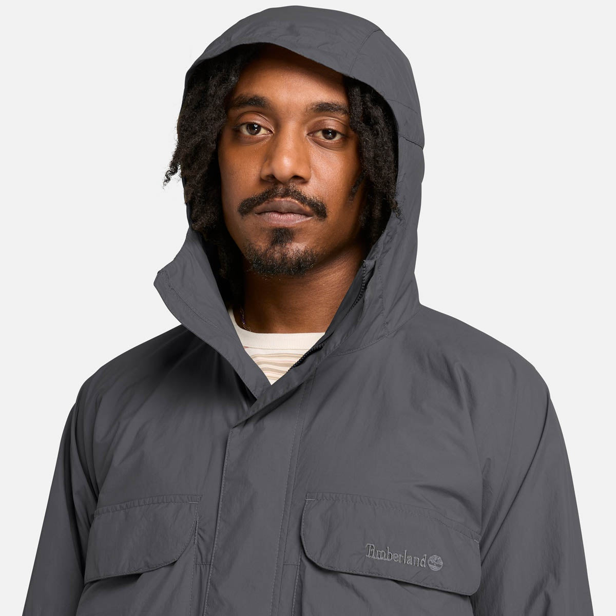 AF ANTI-UV HOODED JACKET BLACK,FQ