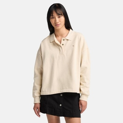 LUSH POLO SWEATSHIRT ANGORA,FQ