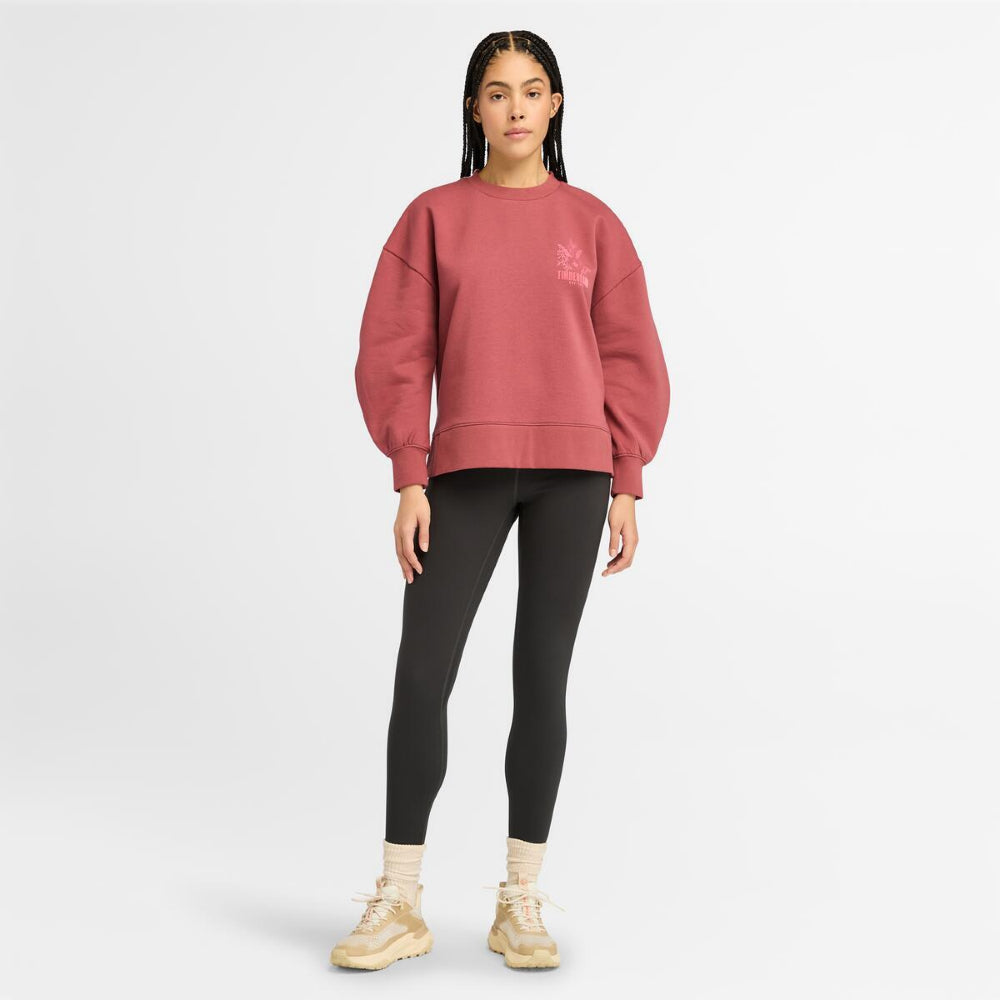 BRUSHED CHEST GRAPHIC CREW SWE,FQ