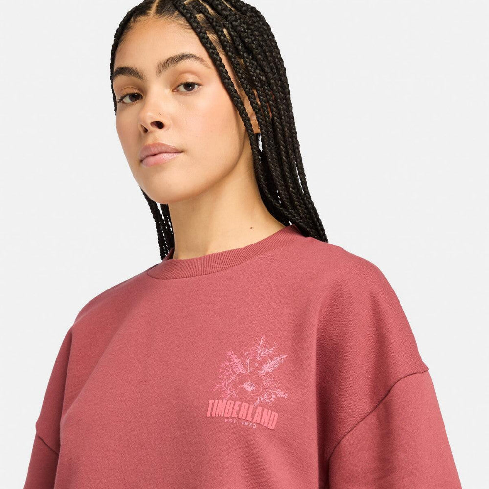 BRUSHED CHEST GRAPHIC CREW SWE,FQ