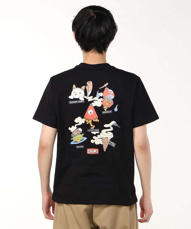 CHUMS ANTI-BUG FOOD YOKAI POCKET T-SHIRT MS