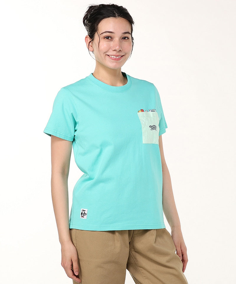 CHUMS CHUMLEY/S MARKET POCKET T-SHIRT MS