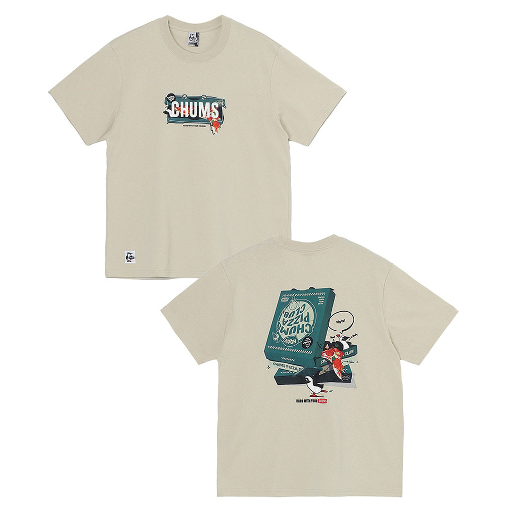 CHUMS PIZZA BOX T-SHIRT MS