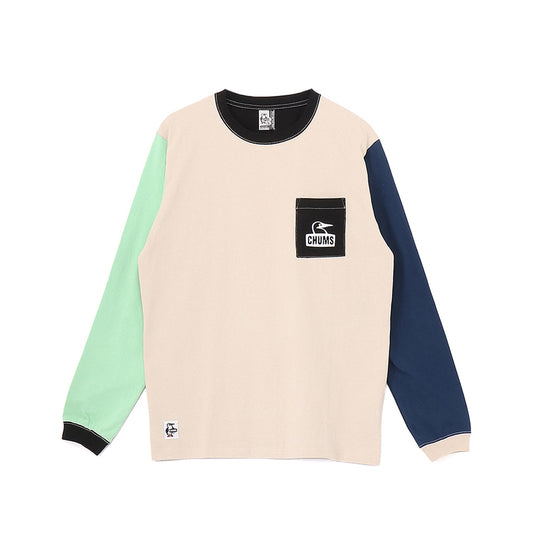 BOOBY FACE POCKET BRUSHED L/S T-SHIRT MS