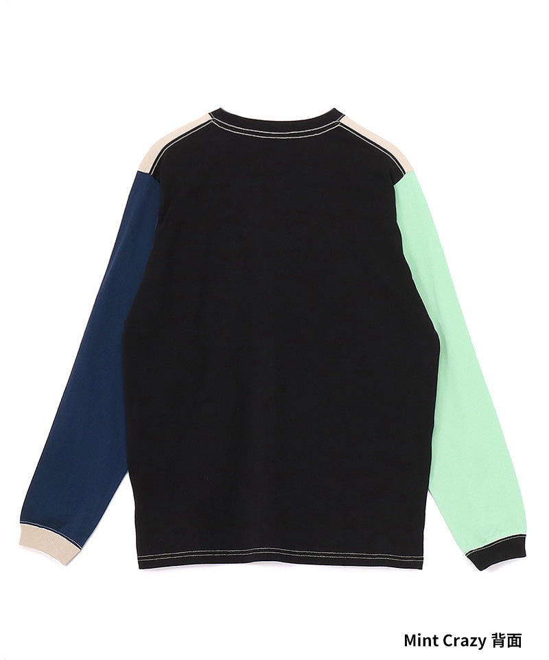 BOOBY FACE POCKET BRUSHED L/S T-SHIRT MS