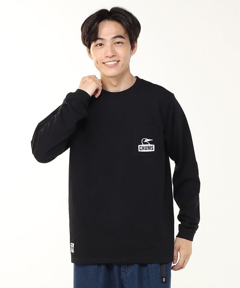 BOOBY FACE POCKET BRUSHED L/S T-SHIRT MS