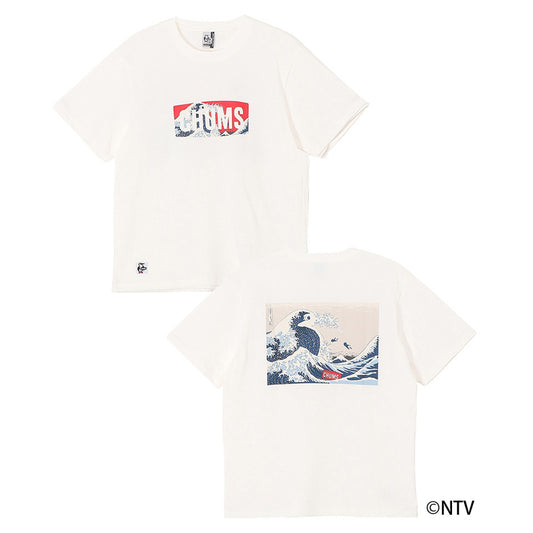 CHUMS x 葛飾北齋 浪裏 POCKET T-SHIRT MS