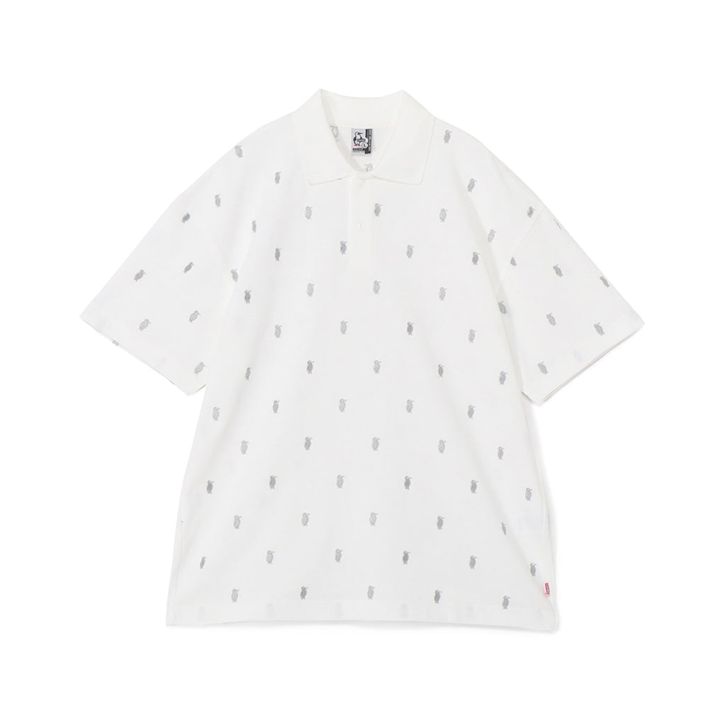 CHUMS BOOBY TOTAL EMBROIDERY POLO SHIRT MS