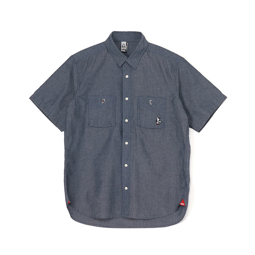 CHUMS YARN-DYED CHAMBRAY S/S SHIRTS