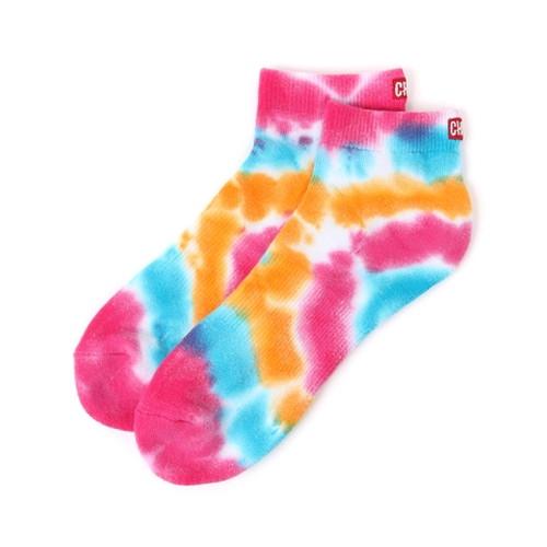 CHUMS BADGE LOGO TIE-DYE ANKLE SOCKS