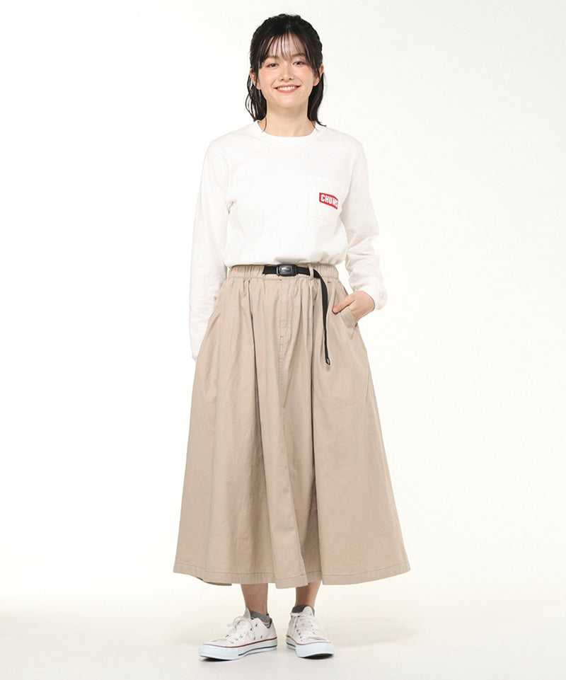CHUMS TWO TUCK WIDE SHKIRT LIGHT WS
