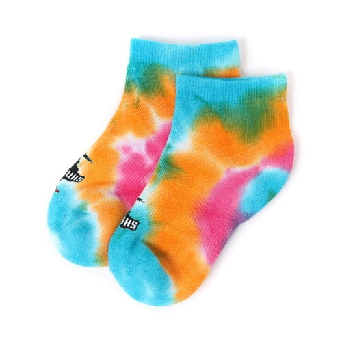 CHUMS KID'S TIE-DYE ANKLE SOCKS