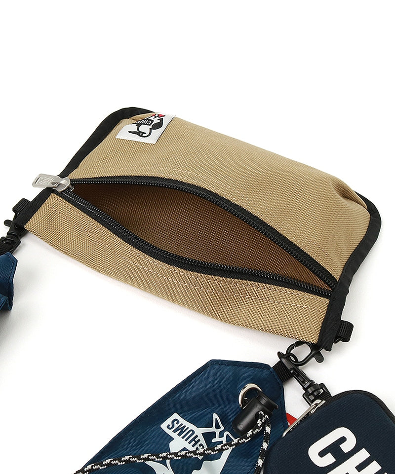 CHUMS WEARABLE SLING SHOULDER BAG SWEAT NYLON