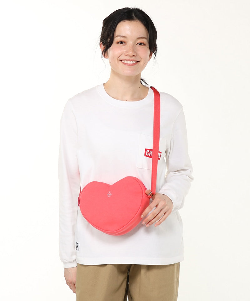 CHUMS HEART SHOULDER BAG SWEAT