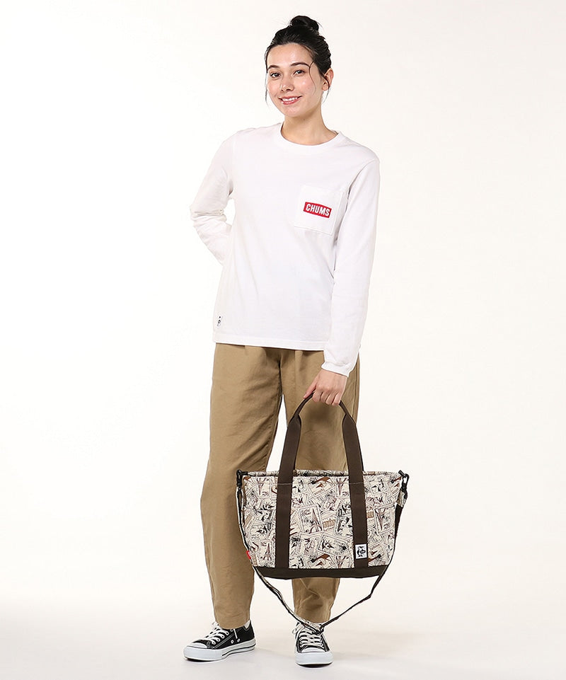 CHUMS OPEN TOP TOTE BAG SWEAT NYLON