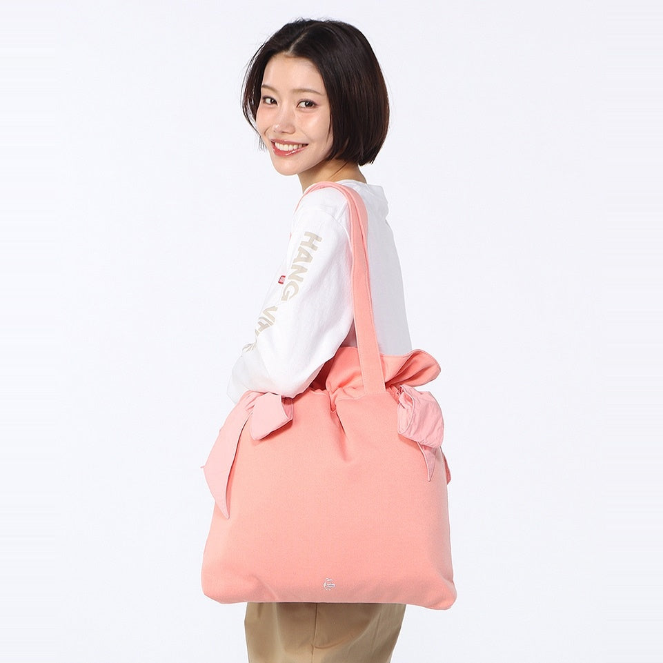GIRLY DOUBLE RIBBON TOTE BAG