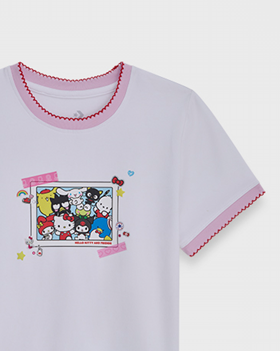 HELLO KITTY BABY TEE WHITE