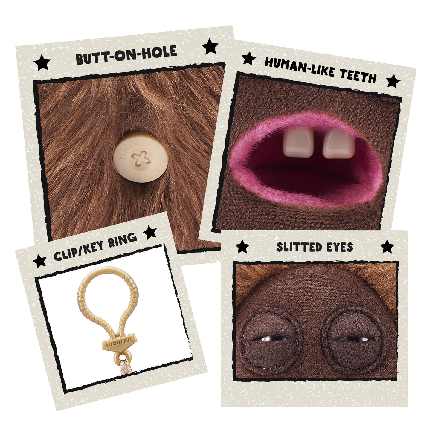 FUGGLER KEY RING S5-HEDGE GROG(BROWN)