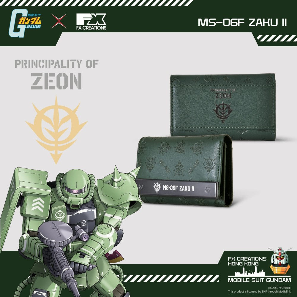 MS-06F 渣古II – 皮革兩摺鎖匙包