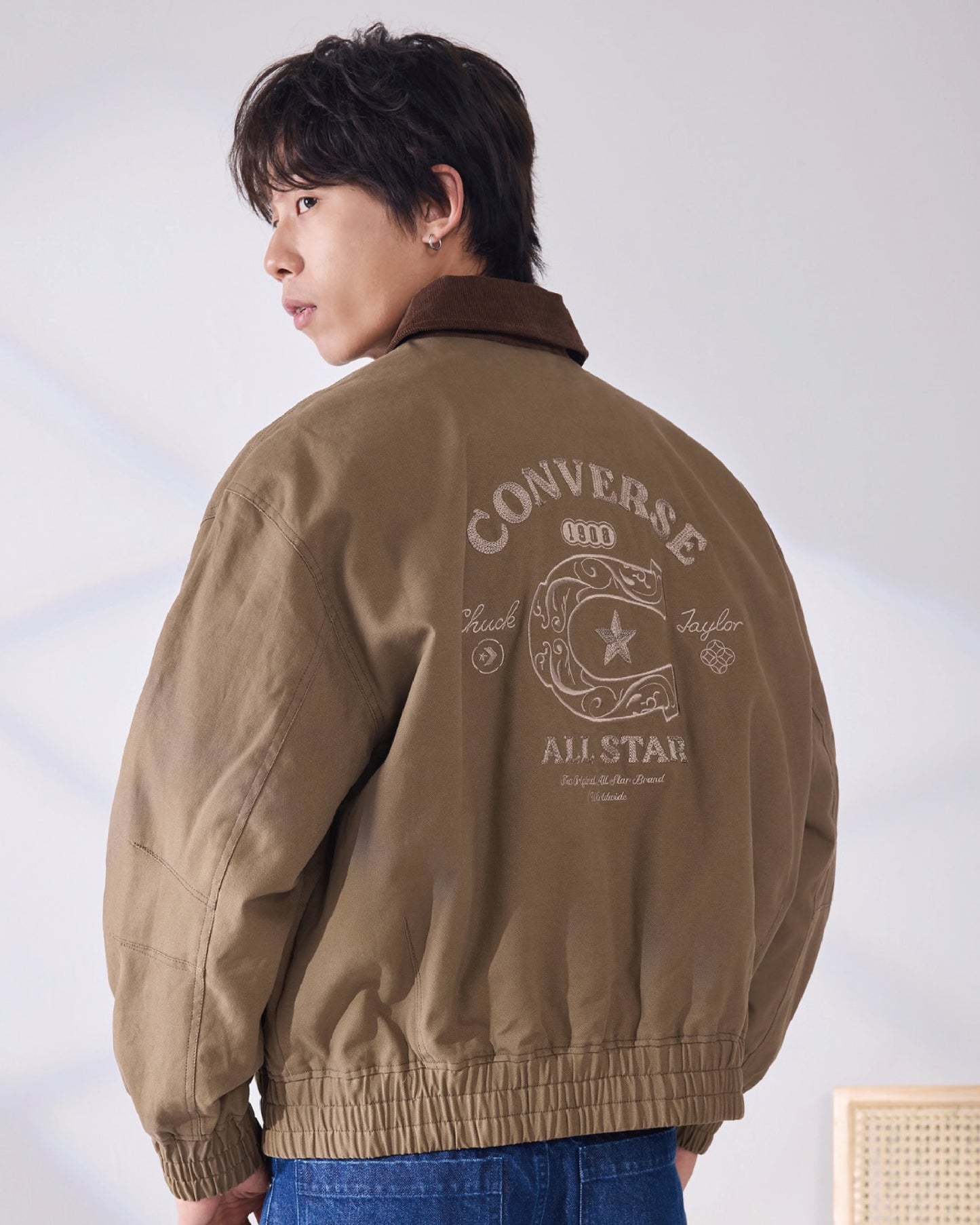 YOTH SUEDE PADDED JKT ENGINE SMOKE