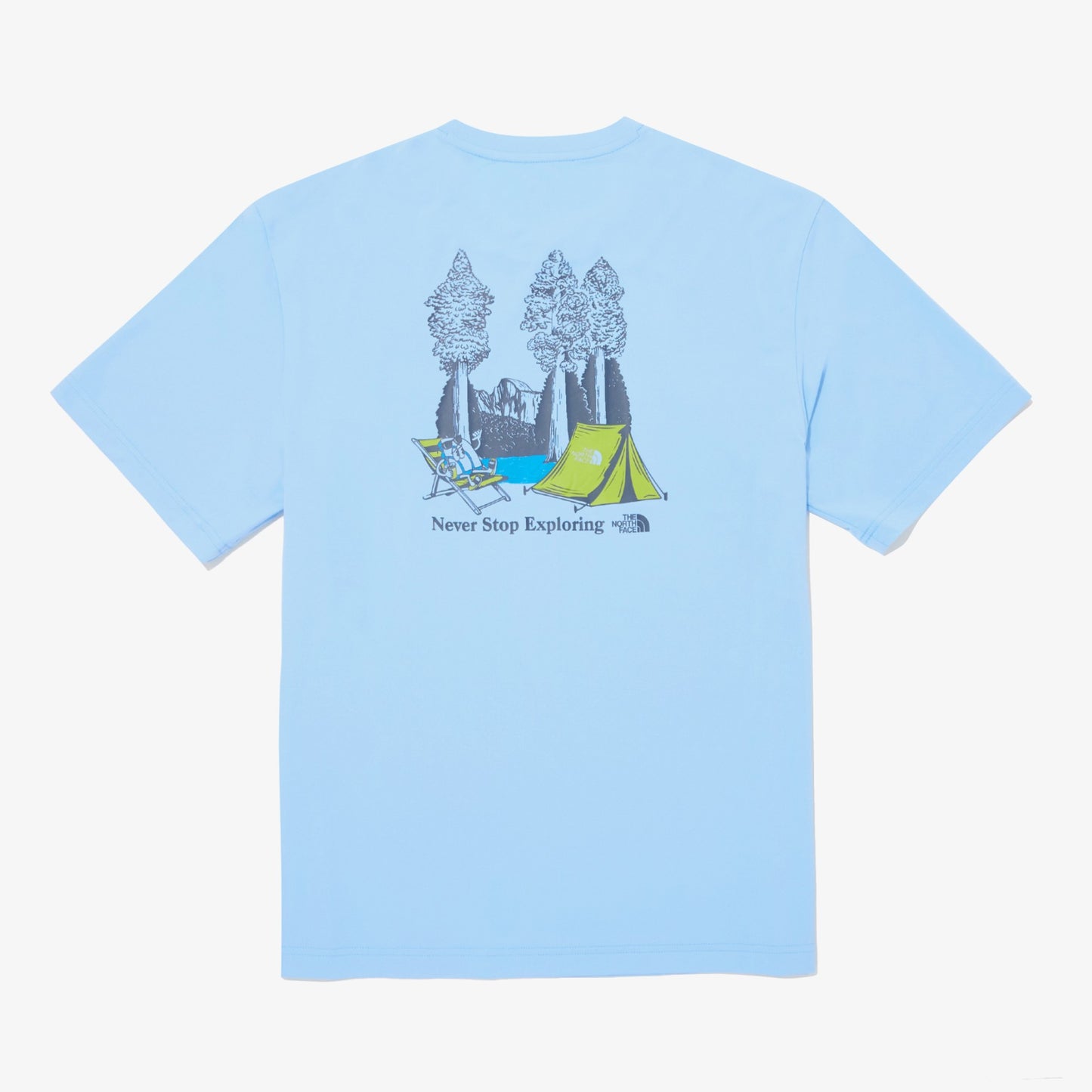 M'S OCEAN VIBE GRAPHIC S/S R/TEE SKB(SKY BLUE)