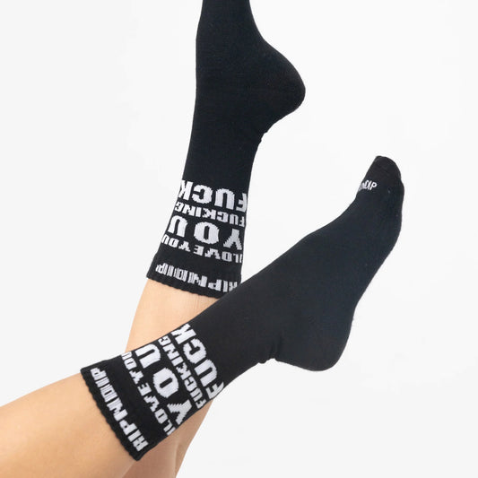 ILY FUCKIN FUCK SOCKS (BLACK)