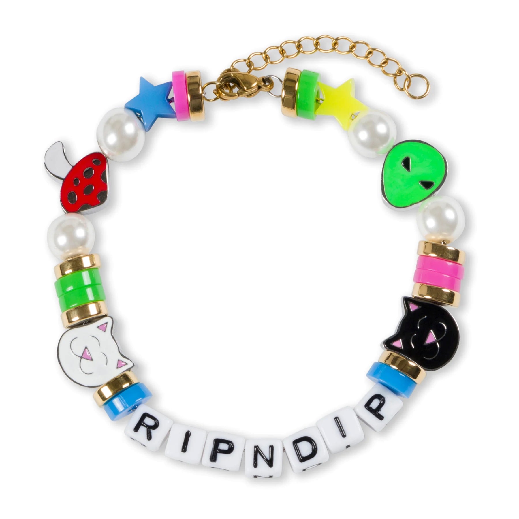 RIPNDIP PLUR BEADED BRACELET (MULTI)