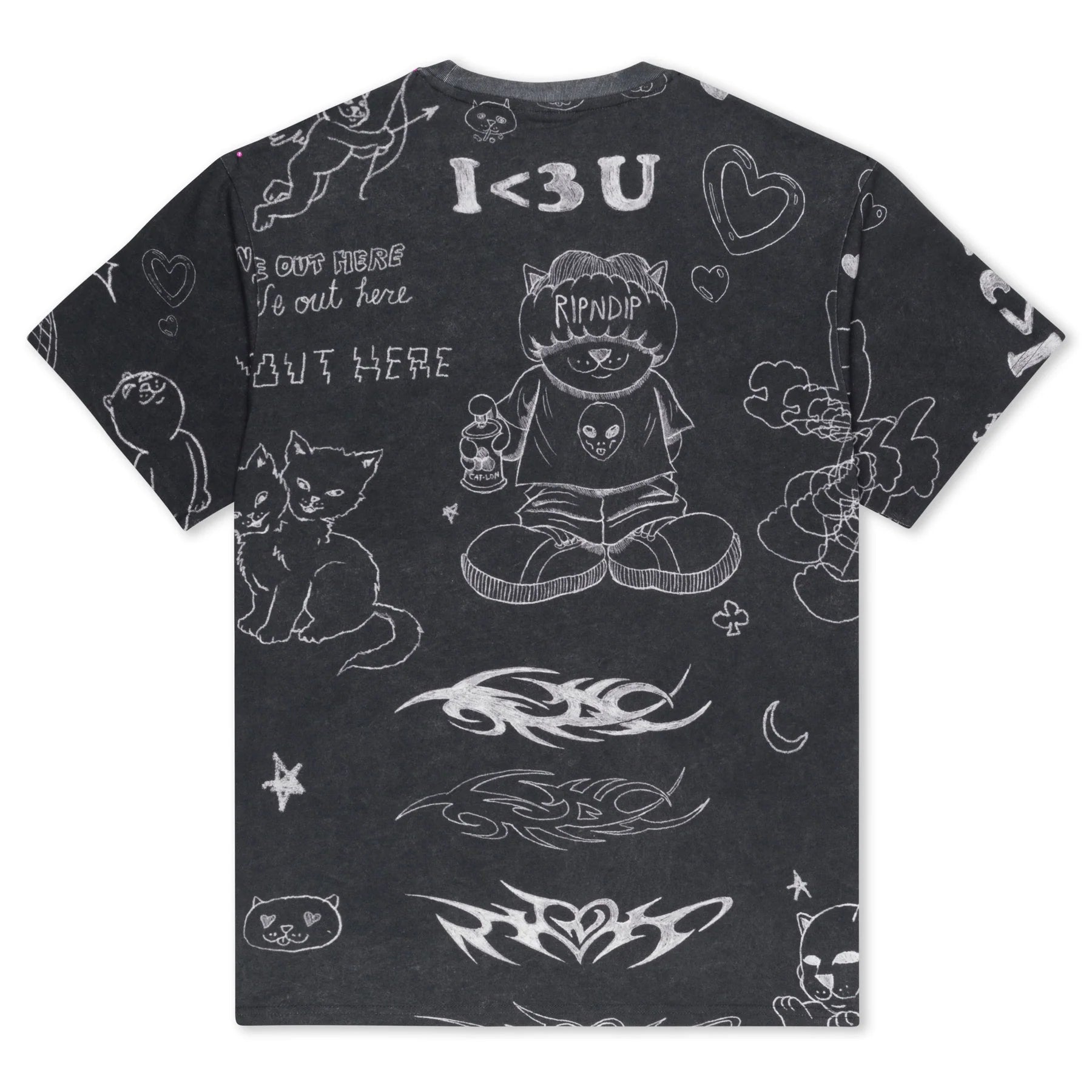 NERMAL DOMINATION TEE (BLACK WASH)