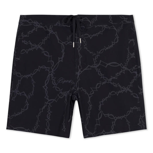 WIRED SWIM SHORTS  (BLACK)