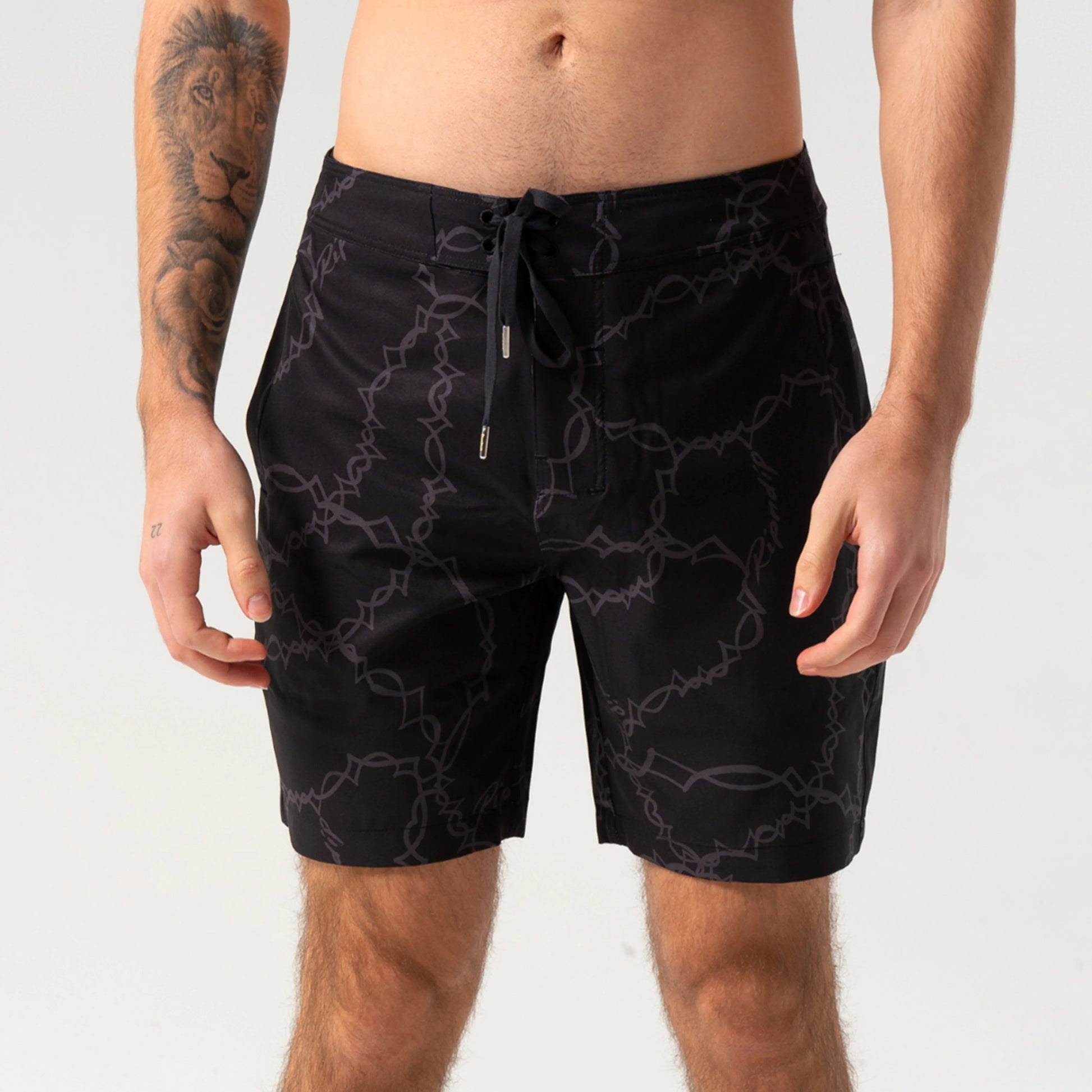 WIRED SWIM SHORTS  (BLACK)
