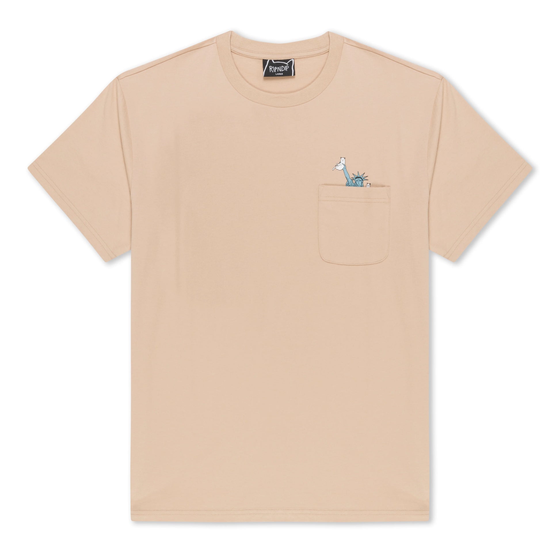 LIBERTY POCKET TEE (ALMOND)