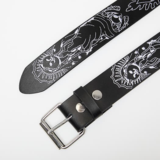 MOTHER NERM LEATHER BELT (BLACK)