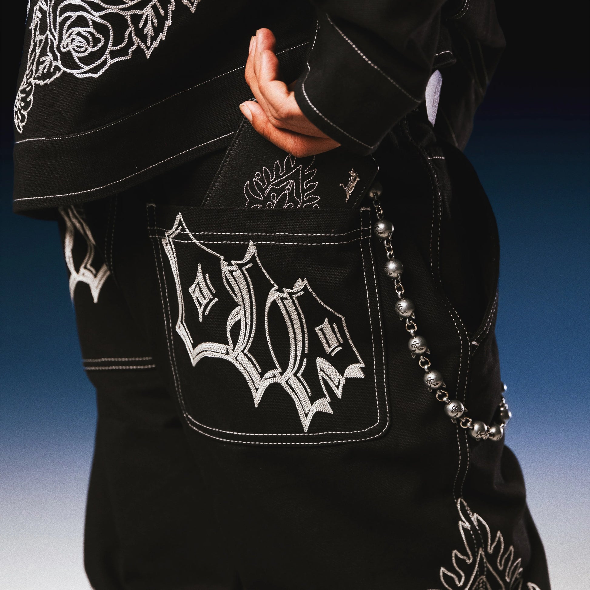 MOTHER NERM LEATHER WALLET (BLACK)